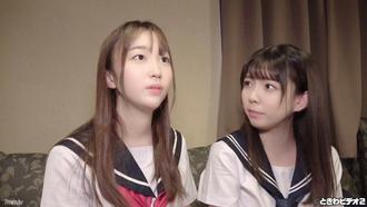 FC2-PPV-1673326 ❤ 新拍攝❤ [Creampie] 縣商業部現役學生二人組 Shizuku &amp; Hikari 和 3P 射精